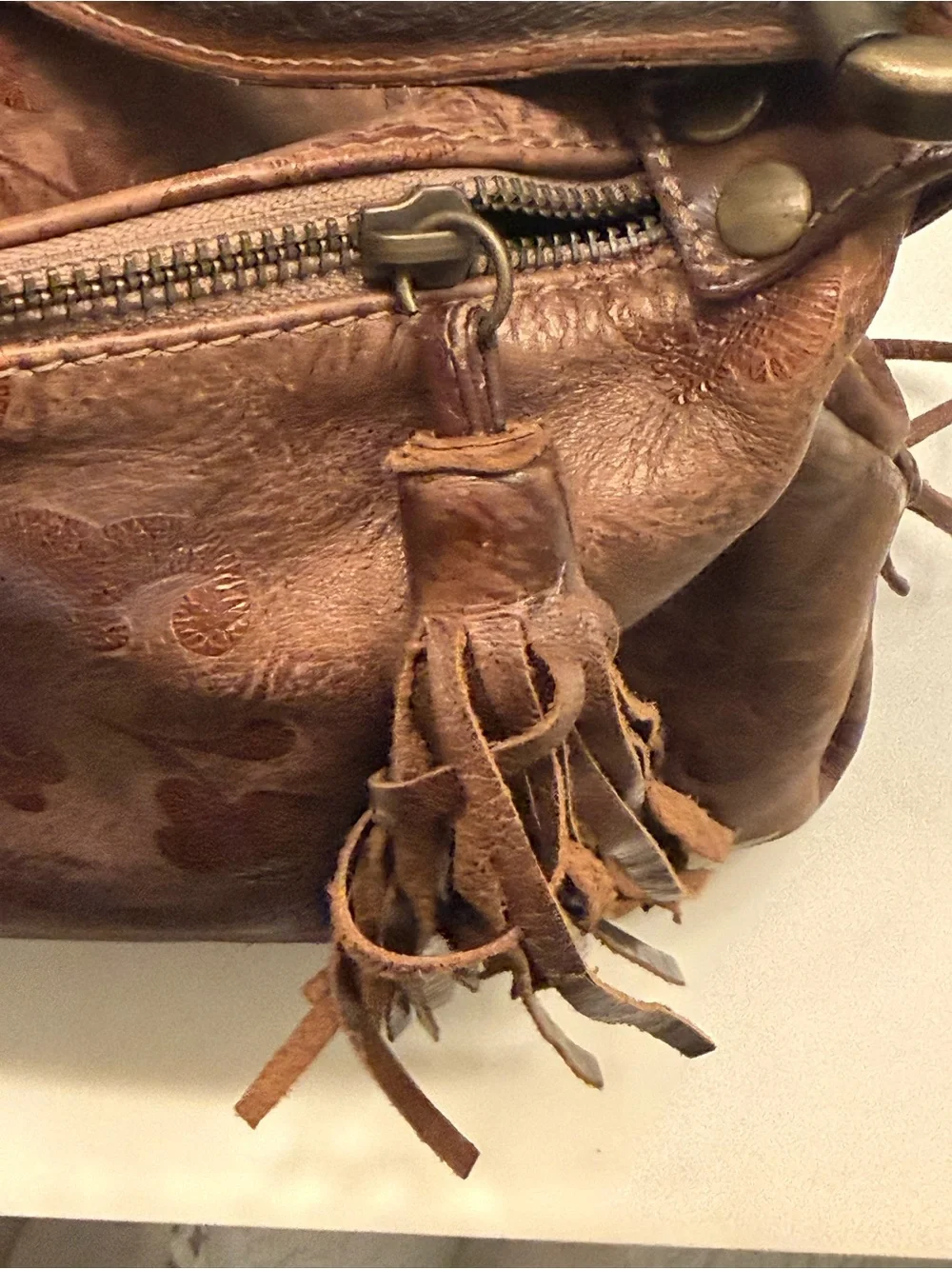 Italian artisan leather Slouchy hobo shoulder bag
